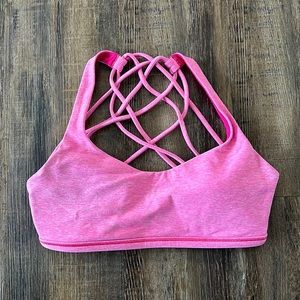 LuluLemon Pink Sports Bra Size 2
